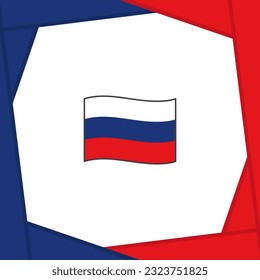 Russland Flagge Abstrakte Hintergrunddesign-Vorlage. Russland Unabhängigkeitstag Banner Social Media Post. Russland-Banner