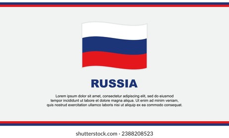 Russia Flag Abstract Background Design Template. Russia Independence Day Banner Social Media Vector Illustration. Russia Design
