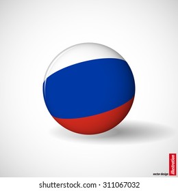 Russia flag, Abstract, Sphere