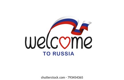 Russia flag background