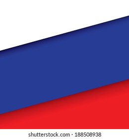 Russia flag background with shadow