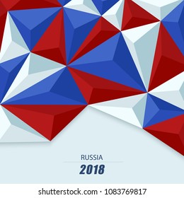 Russia Flag Background Vector