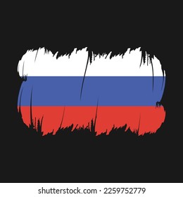 Cepillo de bandera de Rusia estalla vector