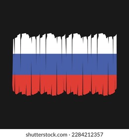 Illustration vectorielle du drapeau russe