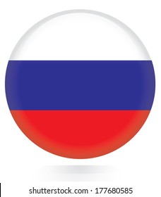 Russia flag button 