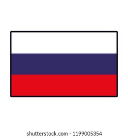 Russia flag emblem