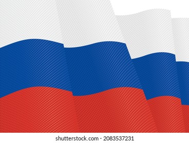 russia flag fluttering gradient texture