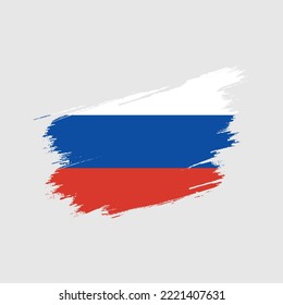 Russia flag graphic element Illustration template design
