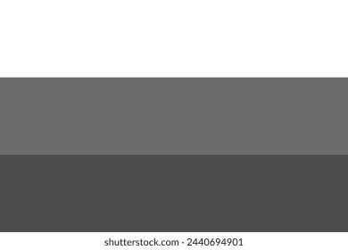 Russia flag - greyscale monochrome vector illustration. Flag in black and white