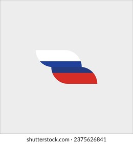 Russia flag icon vector illustration