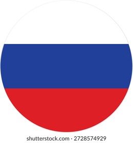 Icono de la bandera de Rusia Vector Ilustración de stock 