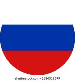 Russia flag illustrator country flags round symbol nation 