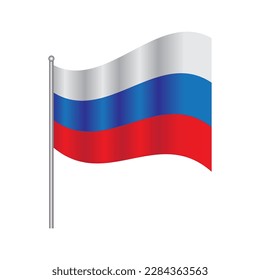 Russia flag images illustration design