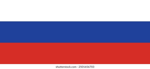 Russland Flagge lange Bar Vektorgrafik und Design, Nationalflagge Russland 