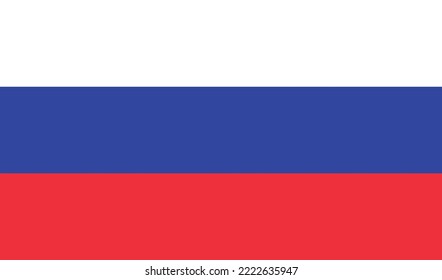 Russia flag national emblem graphic element Illustration template design.