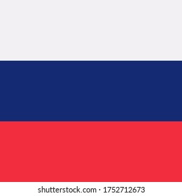 Russia flag, National Russia flag. Vector illustration for banner or background. EPS10.