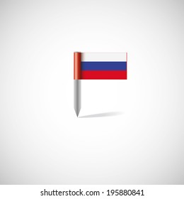 russia flag pin