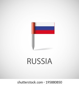 russia flag pin