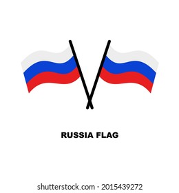 Russia flag vector, country flags. isolated on white background. suitable for web icon, etc.