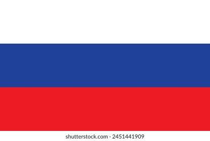 Russland Flagge Vektorgrafik Design - Russische Landesflagge