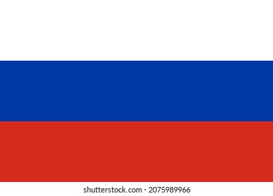 Russia flag vector for designer.