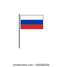 Russia flag vector icon design