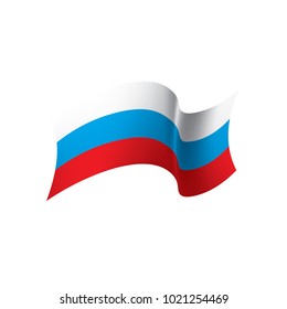 Russia flag, vector illustration