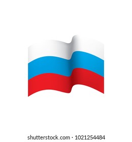 Russia flag, vector illustration