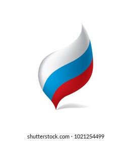 Russia flag, vector illustration