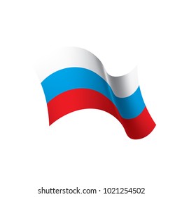Russia flag, vector illustration