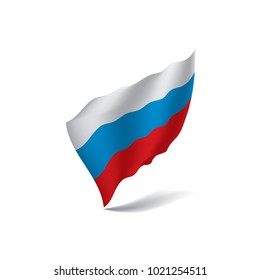 Russia flag, vector illustration