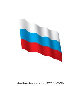 Russia flag, vector illustration