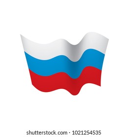 Russia flag, vector illustration
