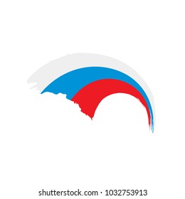 Russia flag, vector illustration