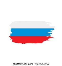 Russia flag, vector illustration