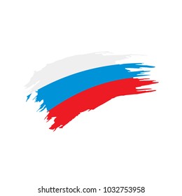 Russia flag, vector illustration