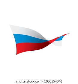 Russia flag, vector illustration