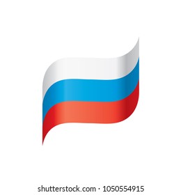 Russia flag, vector illustration