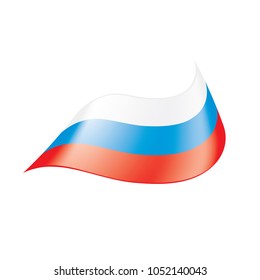 Russia flag, vector illustration