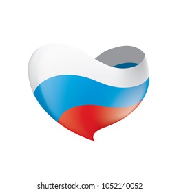 Russia flag, vector illustration