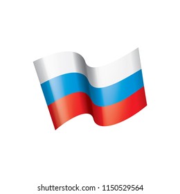 Russia flag, vector illustration