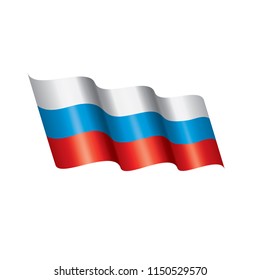 Russia flag, vector illustration