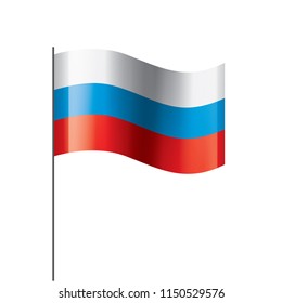 Russia flag, vector illustration