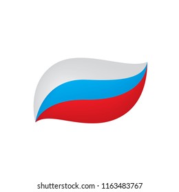 Russia flag, vector illustration