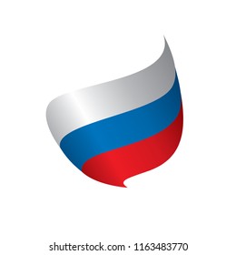 Russia flag, vector illustration