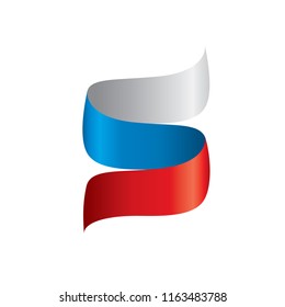 Russia flag, vector illustration