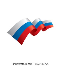 Russia flag, vector illustration