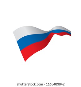Russia flag, vector illustration