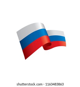 Russia flag, vector illustration