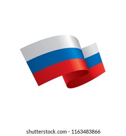 Russia flag, vector illustration